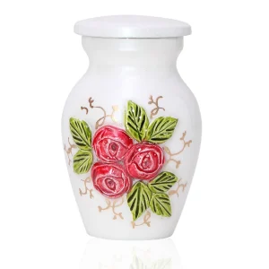 Aluminium urn 3D Ivoorwit