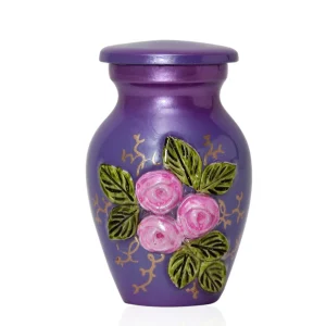 Aluminium urn 3D lavendel