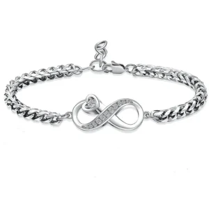 Asarmband Infinity Zirkonia