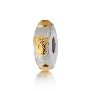 Asbedel – Zilver, goudkleurige Engeltjes