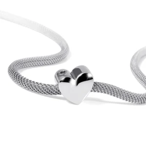 Asbedel – Zilver, Hartje 925 sterling zilver