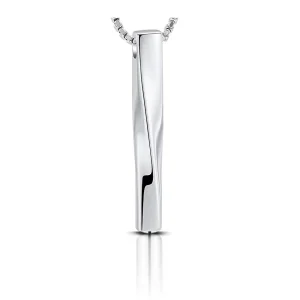 Ashanger buis design groot – zilverkleurig