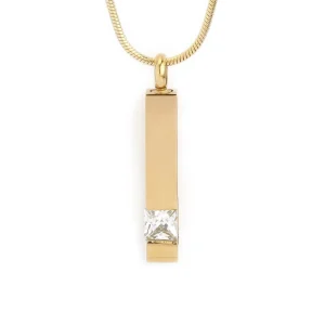 Ashanger cilinder met Zirkonia met Zikonia steen