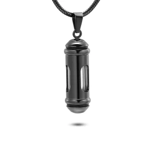Ashanger cilindervormig zwart heren glas