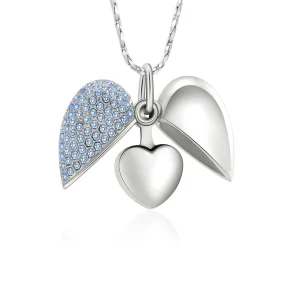 Ashanger hart special blauwe steentjes