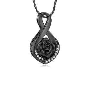 Ashanger Infinity roos zwart Zirkonia