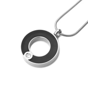 Ashanger – Rond zilverkleurige ring