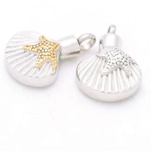 Ashanger Schelp met zilverkleurige ster