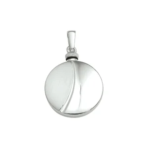 Ashanger – Zilver rond mat/glans