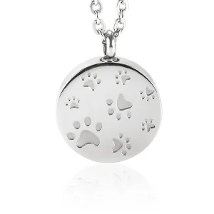 dieren ashanger medaillon met pootjes