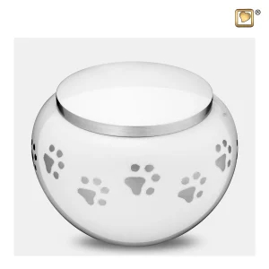 Dieren urn groot wit parelmoer