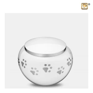 Dieren urn klein wit