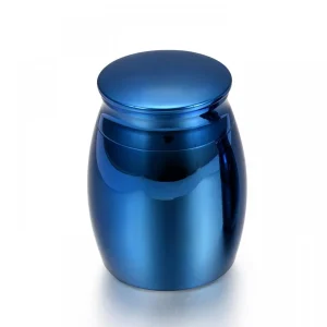 Edelstalen Mini urn – Zilver/goud/rose goud/blauw – klein