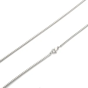 Edelstalen RVS ketting, box schakel
