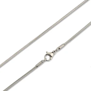 Edelstalen RVS ketting / slang lengte 60 centimeter
