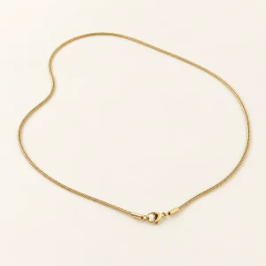 Fluvella™ slangketting goudkleurig edelstaal 1,1 mm