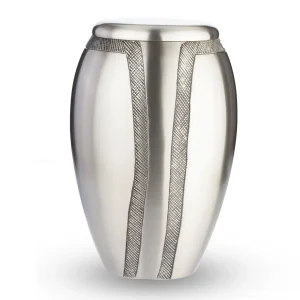 Grote Urn Design Zilverkleurig