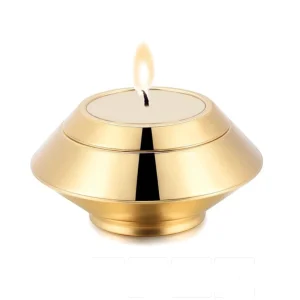Mini edelstalen urn en waxinelichthouder