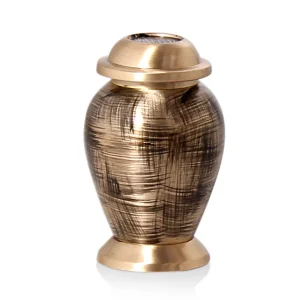 Mini Urn – Goudkleurig met herinneringen exclusief