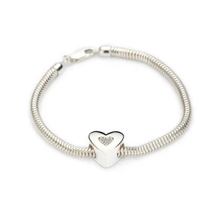 Zilveren armband slang voor asbedels