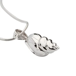 zilveren ashanger schelp