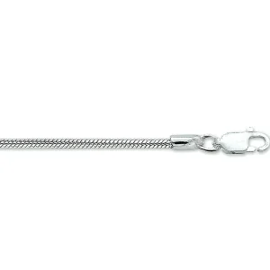 zilveren collier slang – 42 cm