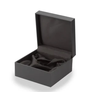 Zwarte mini edelstalen urn